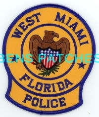 FLORIDA,WEST MIAMI POLICE 7 REPRO